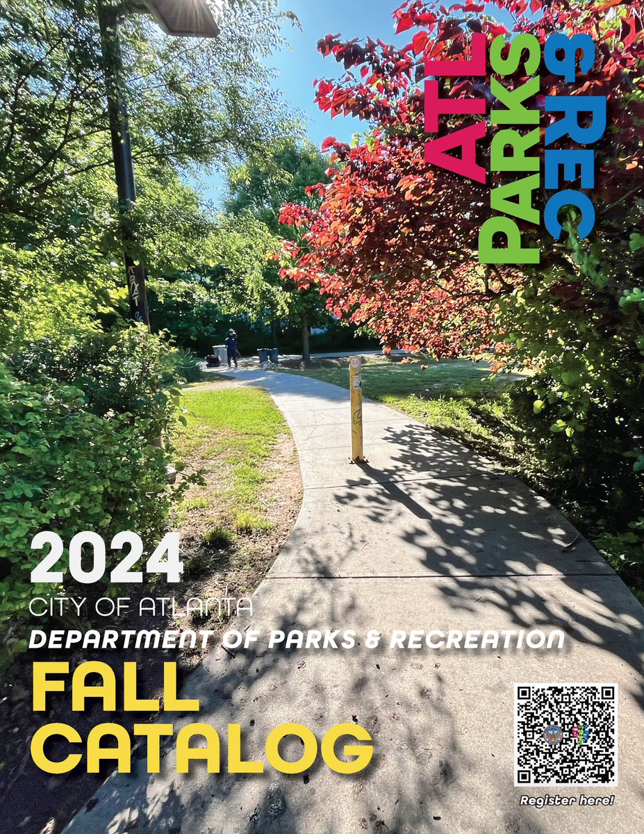ATL Parks & Rec (@atlparksandrec) on Twitter photo The official <a href="/CityofAtlanta/">City of Atlanta, GA</a> 2024 Fall Catalog is here! Explore programs and activities for TOT (1-4), youth (5-12), and teens (13-18)!
We also offer Adult Workshops & Visual Arts, Athletic Membership Passes, Golf, Aquatics, and Cultural Arts.
issuu.com/atlanta_dprca/… The official <a href="/CityofAtlanta/">City of Atlanta, GA</a> 2024 Fall Catalog is here! Explore programs and activities for TOT (1-4), youth (5-12), and teens (13-18)!
We also offer Adult Workshops & Visual Arts, Athletic Membership Passes, Golf, Aquatics, and Cultural Arts.
issuu.com/atlanta_dprca/…