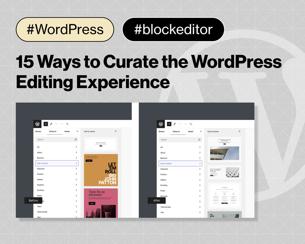 trewknowledge's tweet image. ⚙️💡 @nickmdiego outlines 15 dynamic ways to curate the #WordPress editor, from unregistering block styles to disabling the Block Directory. If you&apos;re building custom themes, these tips are invaluable for streamlining your projects.

👉 ow.ly/71gq50Sxhec
#blockeditor