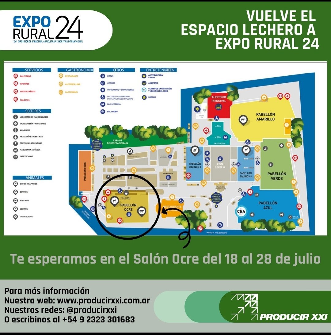 Del 18 al 28 de julio vuelve el Espacio Lechero a La Rural 2024