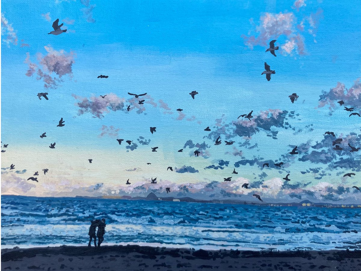 DuncanEBarrett's tweet image. Here are the paintings I’ve done this week yes I am on fire