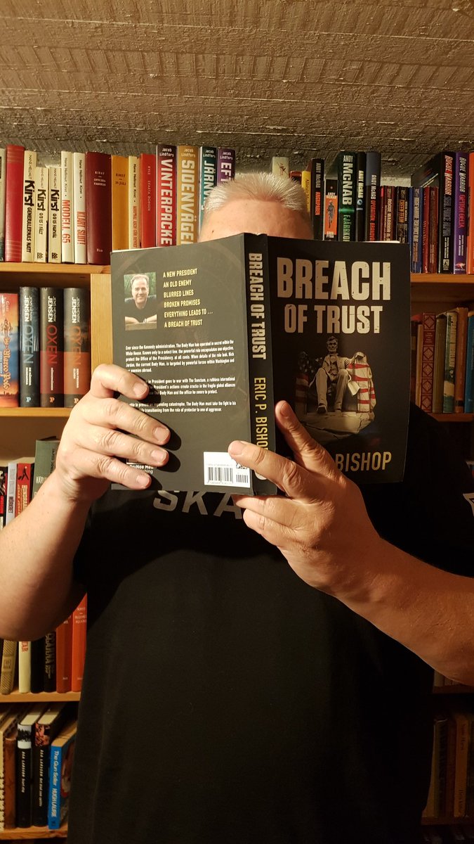 Abibliofob's tweet photo. I love books and bookmail is the greatest. Today I got my signed copy of Breach of Trust where I play a small but important part. by @epbauthor #BreachOfTrust #TheBodyMan Thank you very much Eric. I am making room for more books in my library. https://t.co/wW401S9pli