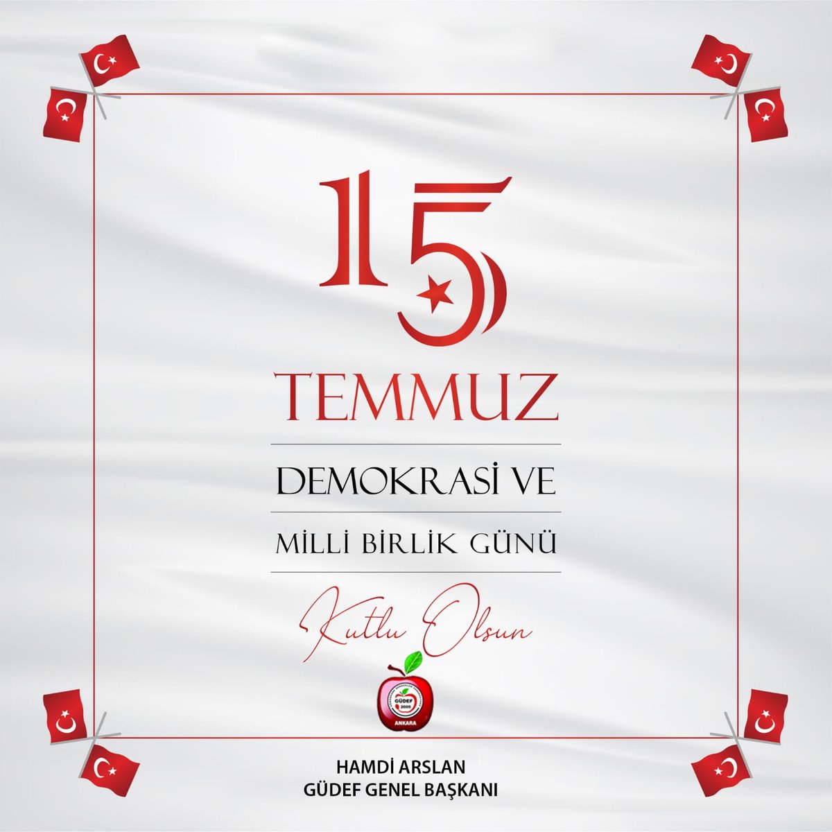 chamdiarslan's tweet photo. 15 Temmuz darbe girişimine karşı halkın iradesini ortaya koyup darbecilere geçit vermeyen milletimizin 15 Temmuz bayramı kutlu olsun https://t.co/lyPm7TbEGT