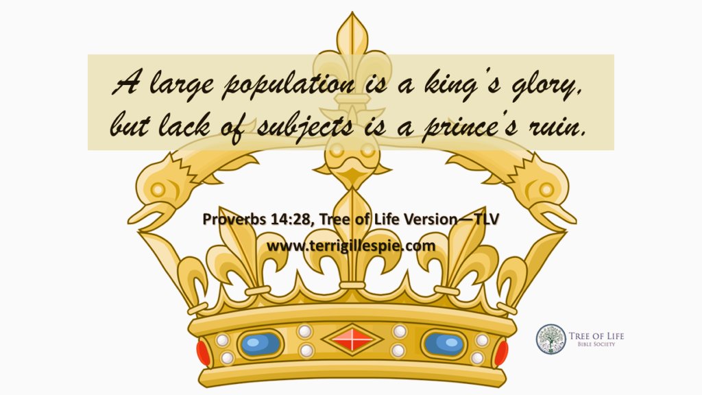 4showuright's tweet photo. Proverbs 14 
There Is Profit in Labor 

📖 28 In a multitude of people is a #king’s #glory, but in a #lackofpeople is a [#pretentious] #prince’s #ruin. Proverbs 14:28 AMP 

#GetWisdom 
#GetUnderstanding https://t.co/lyS7ZJyHeB