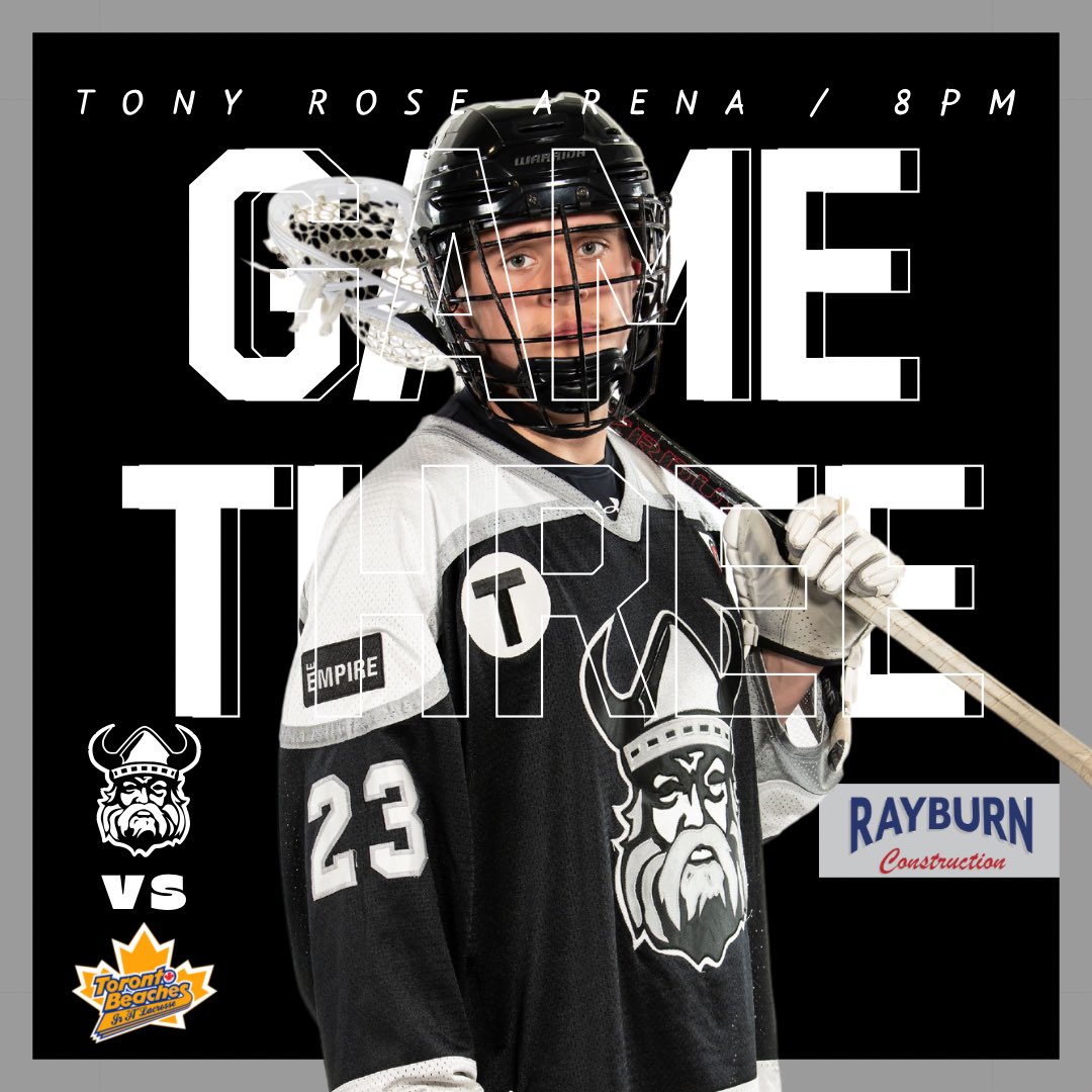 A massive Game #3 against <a href="/BeachesJrA/">Toronto Beaches</a> goes tomorrow night Tuesday, July 16th at Tony Rose Arena 8pm with the Hornheads holding a 2-0 lead in the Best of Five series.  See you all there 🤘#HornsUp #UpholdTheTradition
