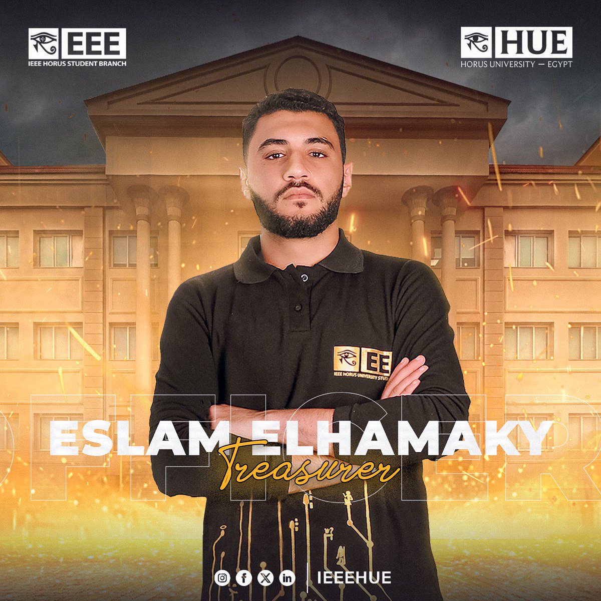 IEEEHUE's tweet photo. Proudly presenting the 2024-2025 IEEE Horus University Student Branch Officers! Committed to leading with vision and vigor. 'Empowering Tomorrow, Today.' Join us on this exciting journey. https://t.co/iIFBkyulum