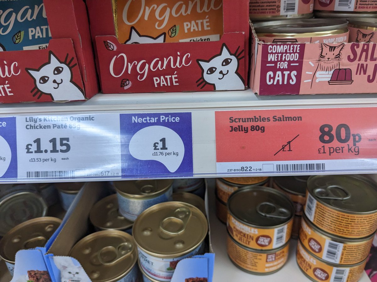 Really curious about who's doing the math at <a href="/sainsburys/">Sainsbury's</a> HQ. If only this cat food were £1 a kilo!