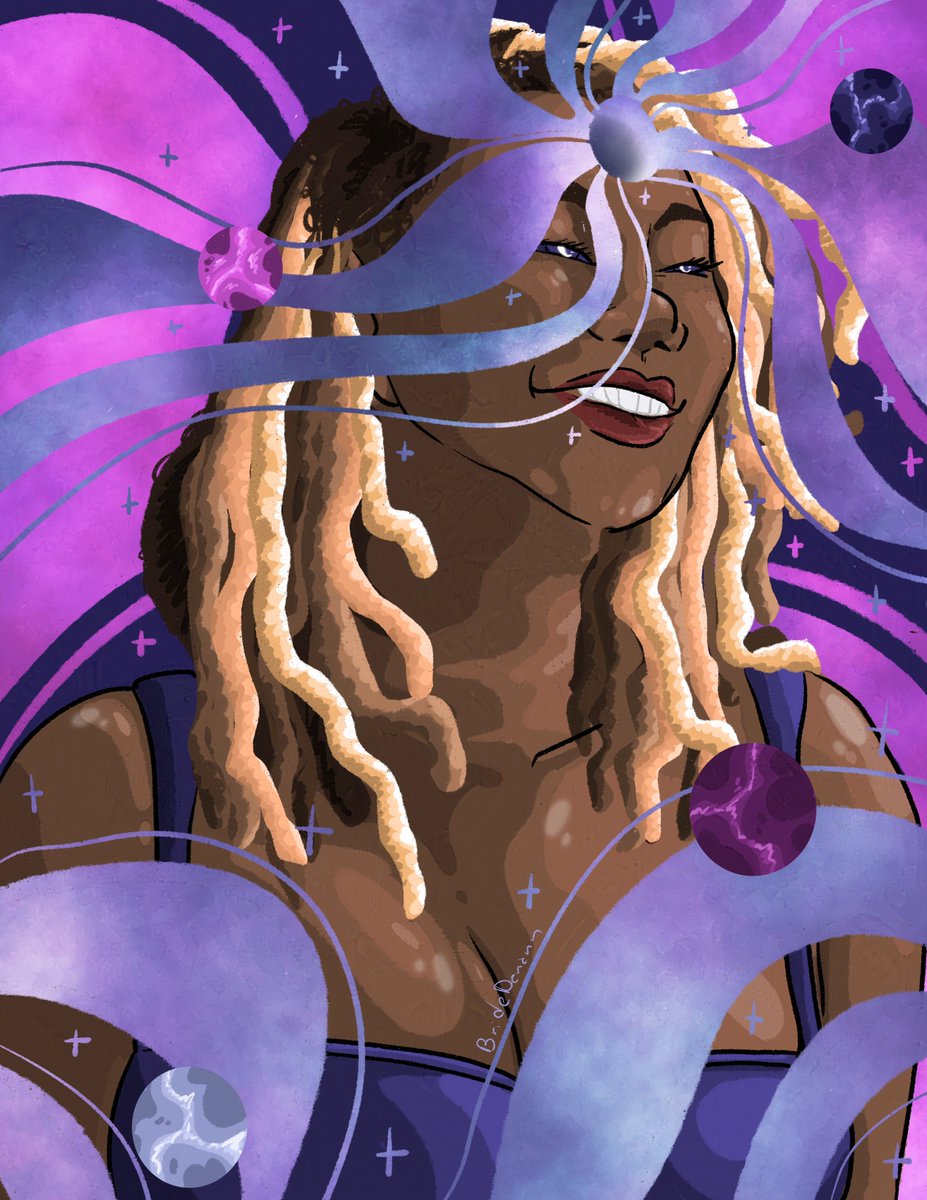 BriDanann's tweet image. I had the IMMENSE pleasure to draw the cover for @AlizaPearl's new project!

Check it out in the quote! 💘☄️