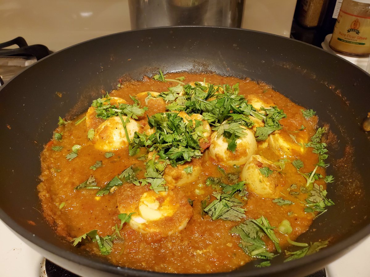 My go-to dish for dinner has been egg curry with mushrooms and bell peppers. It's #proteinenriched &amp; #yummy #whatsfordinner  indiankhanamadeeasy.com/2016/10/egg-cu…