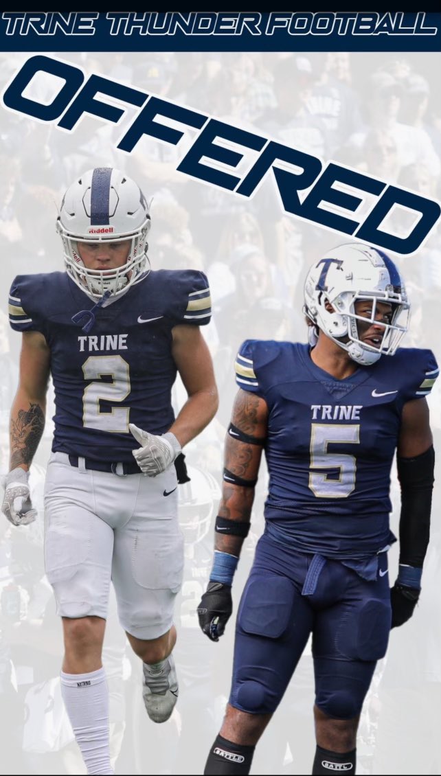 CamSmith419's tweet photo. After a great visit and conversation with Coach Abbs, I’m blessed to receive an offer from Trine University!! @coachAlBrownBHS @CameronBurgess5 https://t.co/9kzxl0ZlzZ