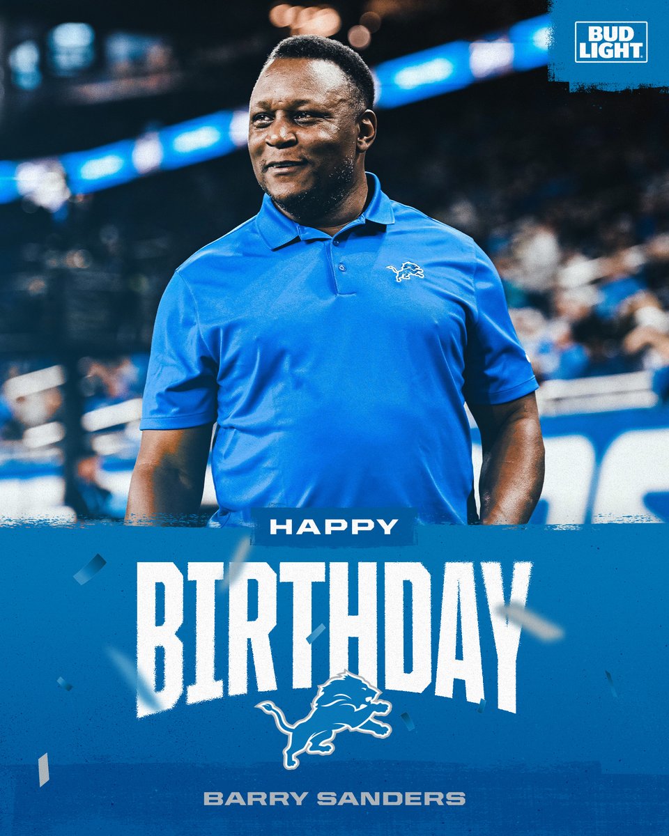 Happy birthday <a href="/BarrySanders/">Barry Sanders</a>! 🥳