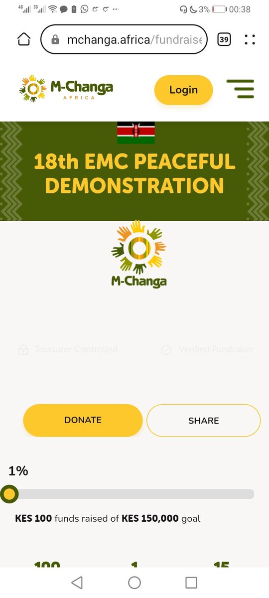 18th EMC PEACEFUL DEMONSTRATION  | M-Changa mchanga.africa/fundraiser/102…

For Burners, Placards, vuguzelas, Flags, whistles and etc.
Let's us reberate our county.