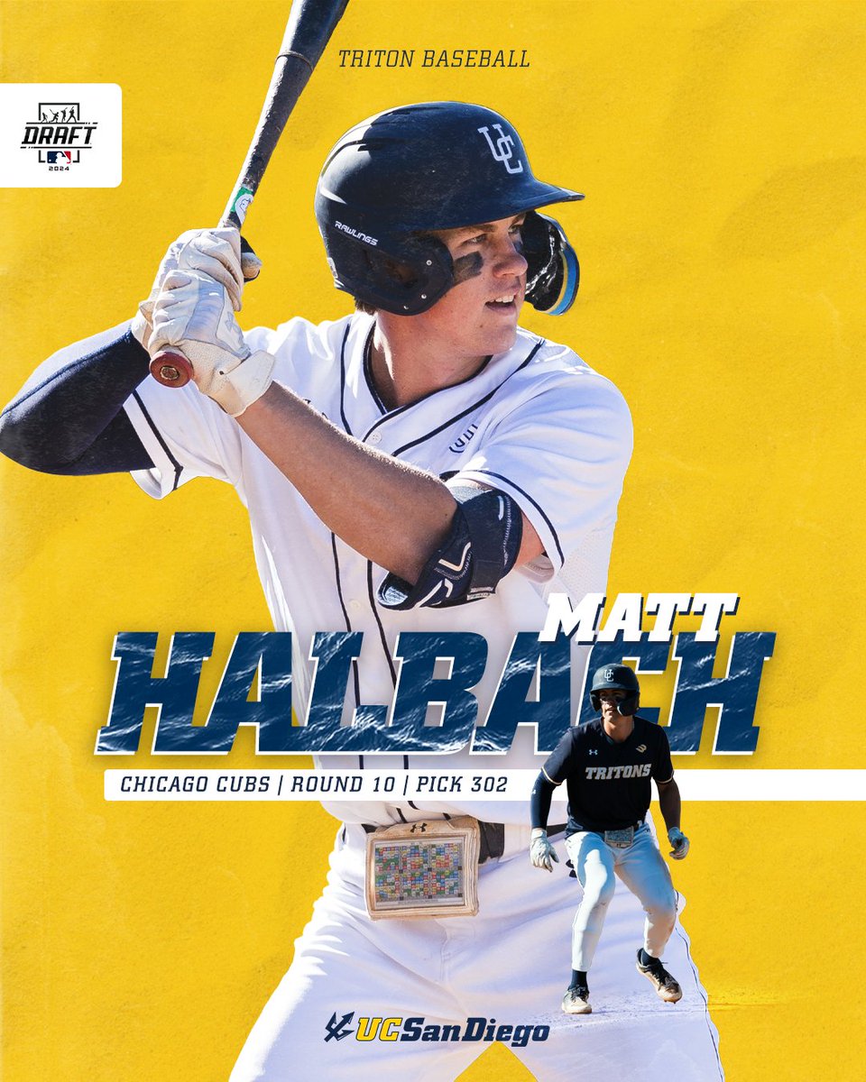 Our big bat goes to the Cubs!

#TritonsInThePros