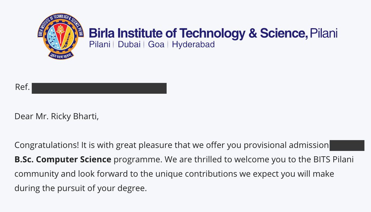 B.Sc. Computer Science D. programme