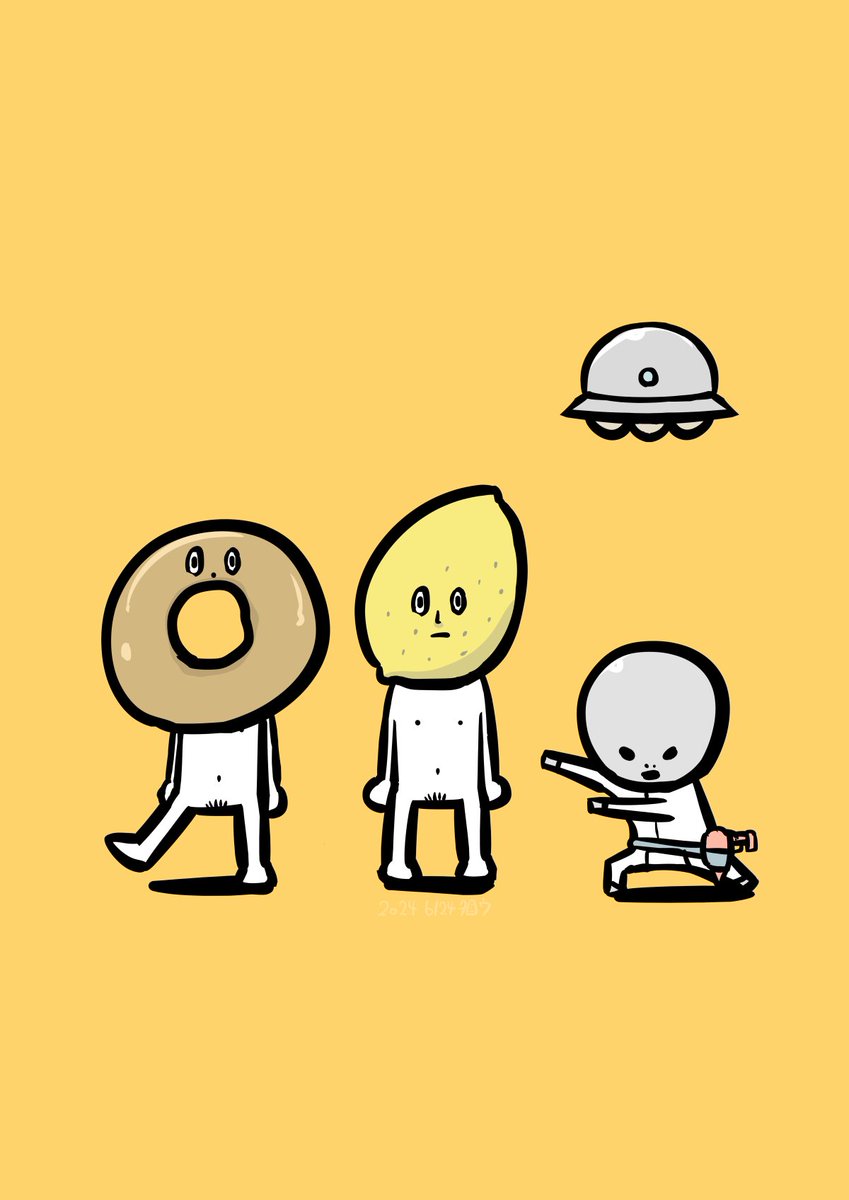 「6月⑥ 6/21〜24#先月描いた絵を晒そう #illustration #絵柄」|タロウ@一日一絵のイラスト