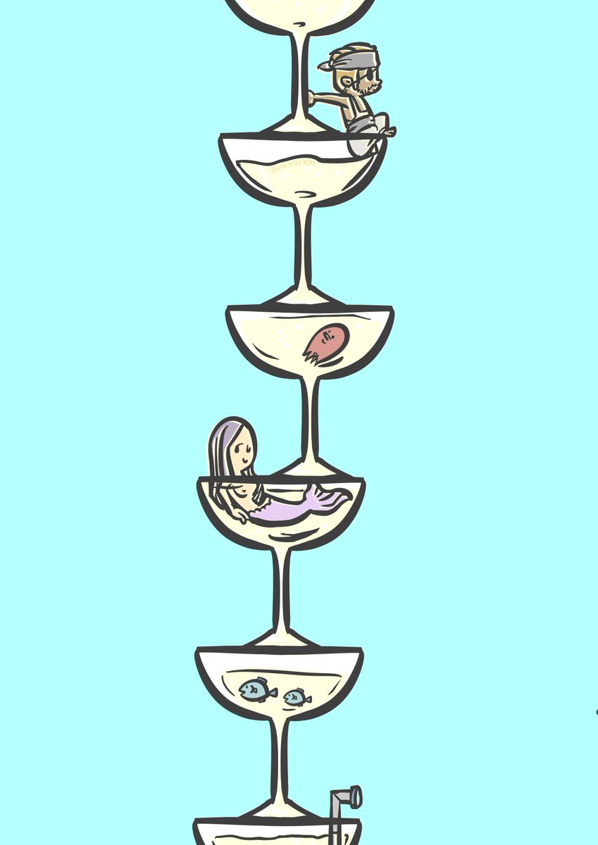 「6月⑥ 6/21〜24#先月描いた絵を晒そう #illustration #絵柄」|タロウ@一日一絵のイラスト