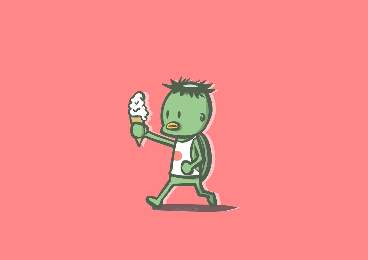 「6月⑥ 6/21〜24#先月描いた絵を晒そう #illustration #絵柄」|タロウ@一日一絵のイラスト