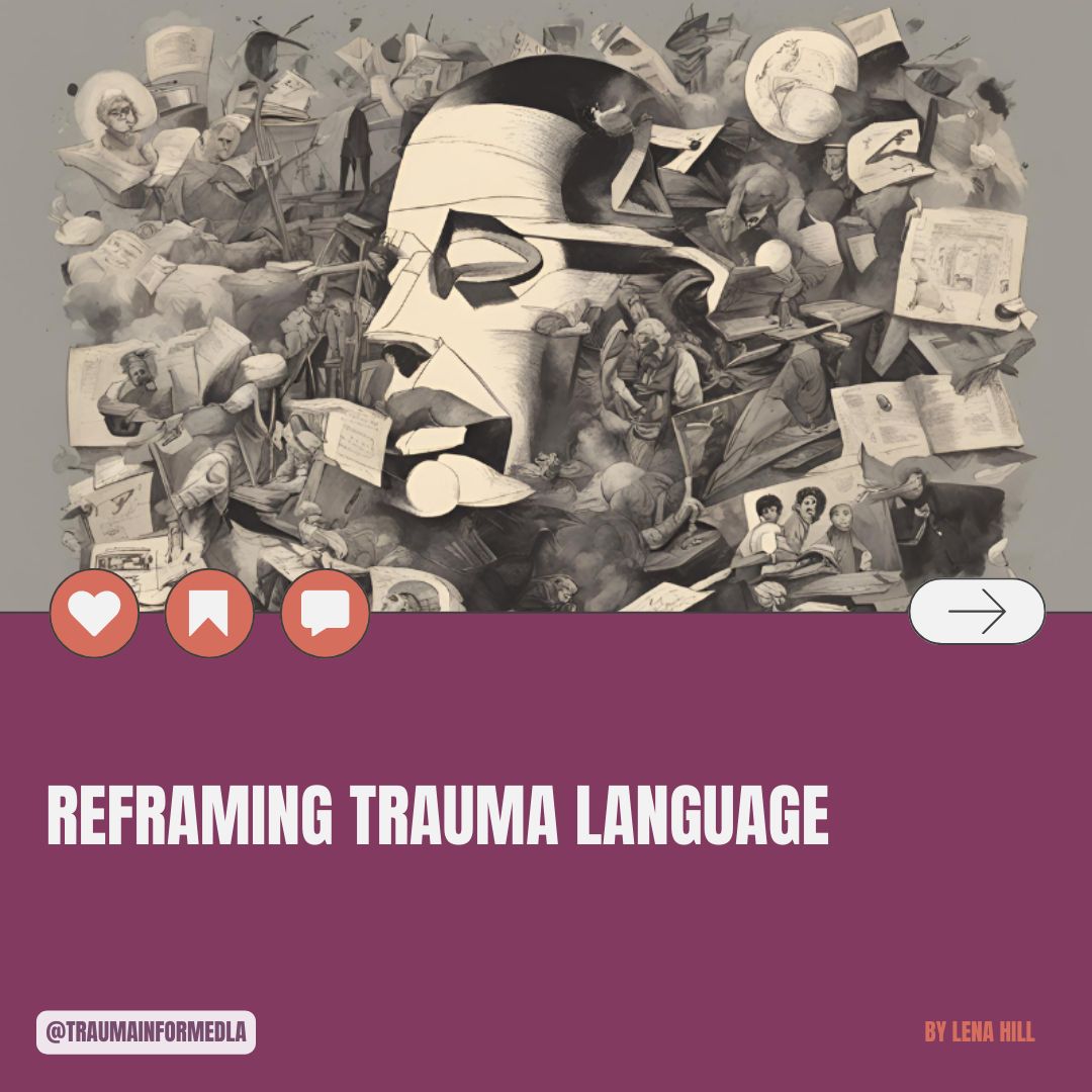 traumainformdla's tweet image. Happy Mindful Monday! 🤗

This week&apos;s piece by Lena Hill focuses on reframing trauma language! 💞

Visit our website for more content 
To view previous blog posts, visit our blog! 🌻

#traumainformedla #blogday
