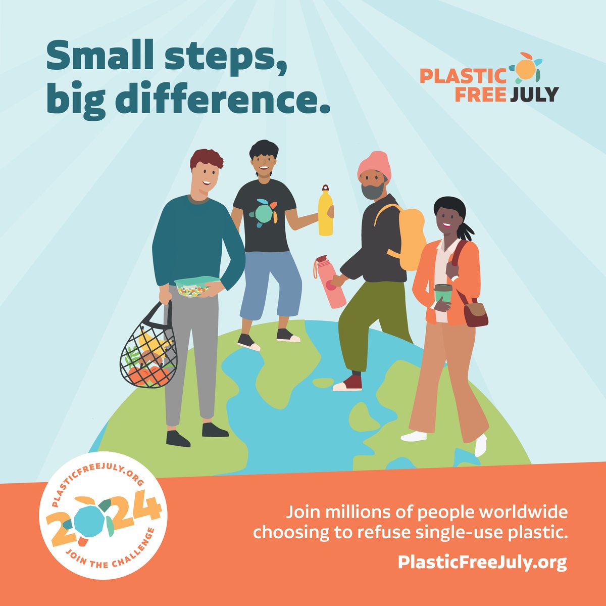 We're officially at the halfway mark in support of <a href="/PlasticFreeJuly/">Plastic Free July</a>! Whether you're ditching single-use plastics or embracing compostable alternatives, every small step is making a HUGE impact!

Haven't started yet? Get involved! plasticfreejuly.org/get-involved/w…

#PlasticFreeJuly