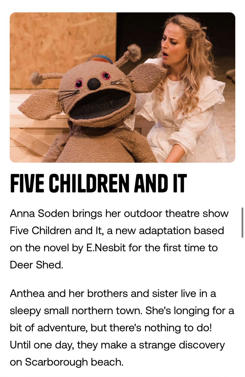 aStrawberryLion's tweet photo. Cannot wait to perform at @DeerShed! Come see the sandfairy for two shows on the Saturday on the Telegraph stage!🎉 https://t.co/gqSbvOorZe