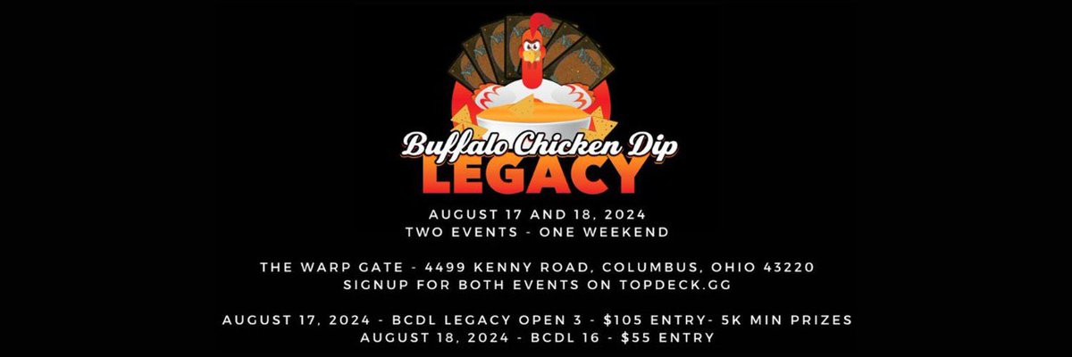 BcdLegacy's tweet photo. Hard to believe we’re only a month out from BCDL Legacy Open 3 and BCDL 16 on Sat Aug 17th and Sun Aug 18th! Links to sign ups are below. It really helps to have advance sign ups so I can pay for prize cards. 
Legacy Open 3 https://t.co/8VKPvFgYno
BCDL 16 https://t.co/Hs2ttdMivf https://t.co/VVW1DKBfrW