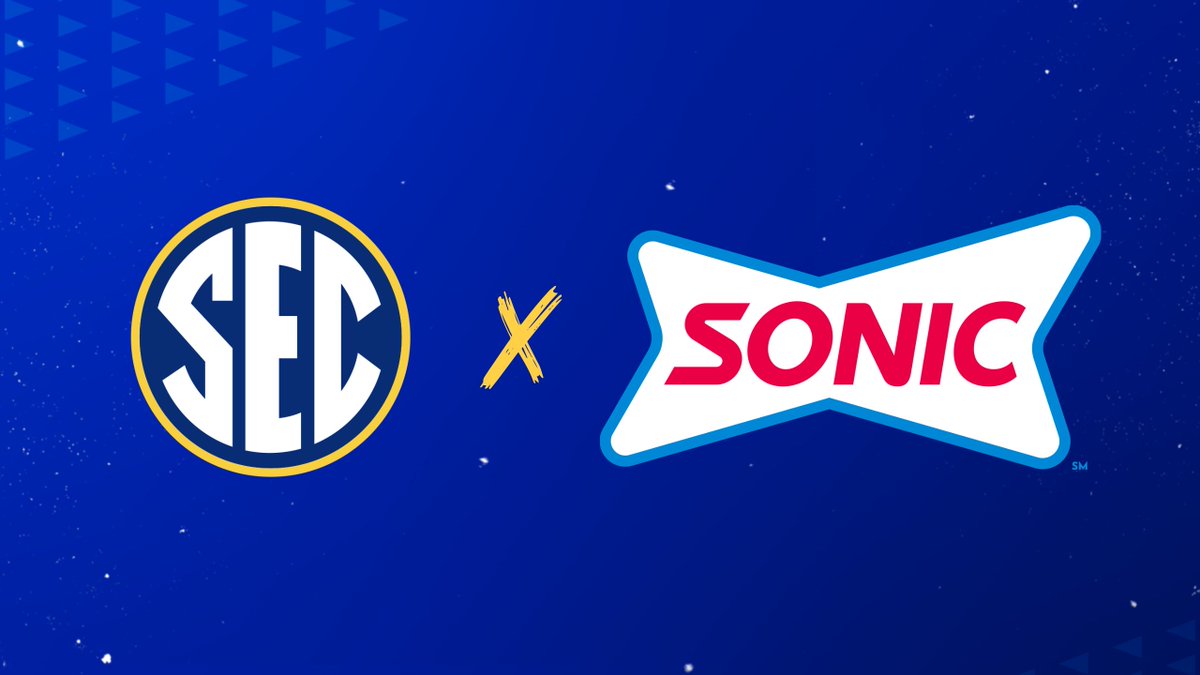ESPNPR's tweet photo. Welcome to the @SEC, SONIC Drive-In!

@sonicdrivein is now the Official Quick Service Restaurant of the Southeastern Conference

Details: https://t.co/3GlOWg3VnU https://t.co/fYqNemEbkg