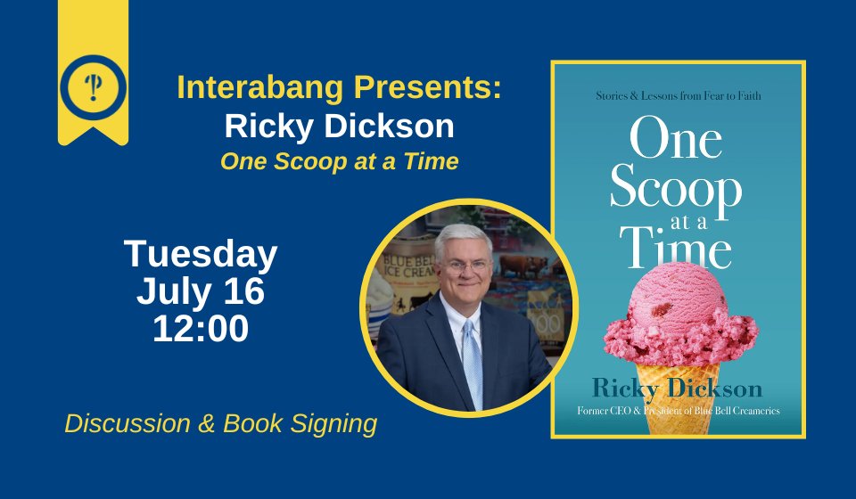 Tomorrow is release day for <a href="/twopr/">two|pr</a> client (and former CEO of Blue Bell) Ricky Dickson's "One Scoop at a Time," which is already #1 New Release on <a href="/Amazon/">Amazon</a>! 🍦🎉

Catch him on <a href="/wfaa/">WFAA</a>'s Good Morning Texas (9-10am CT) and join us at <a href="/interabangbooks/">Interabang Books</a> in Dallas for a signing (12pm CT).