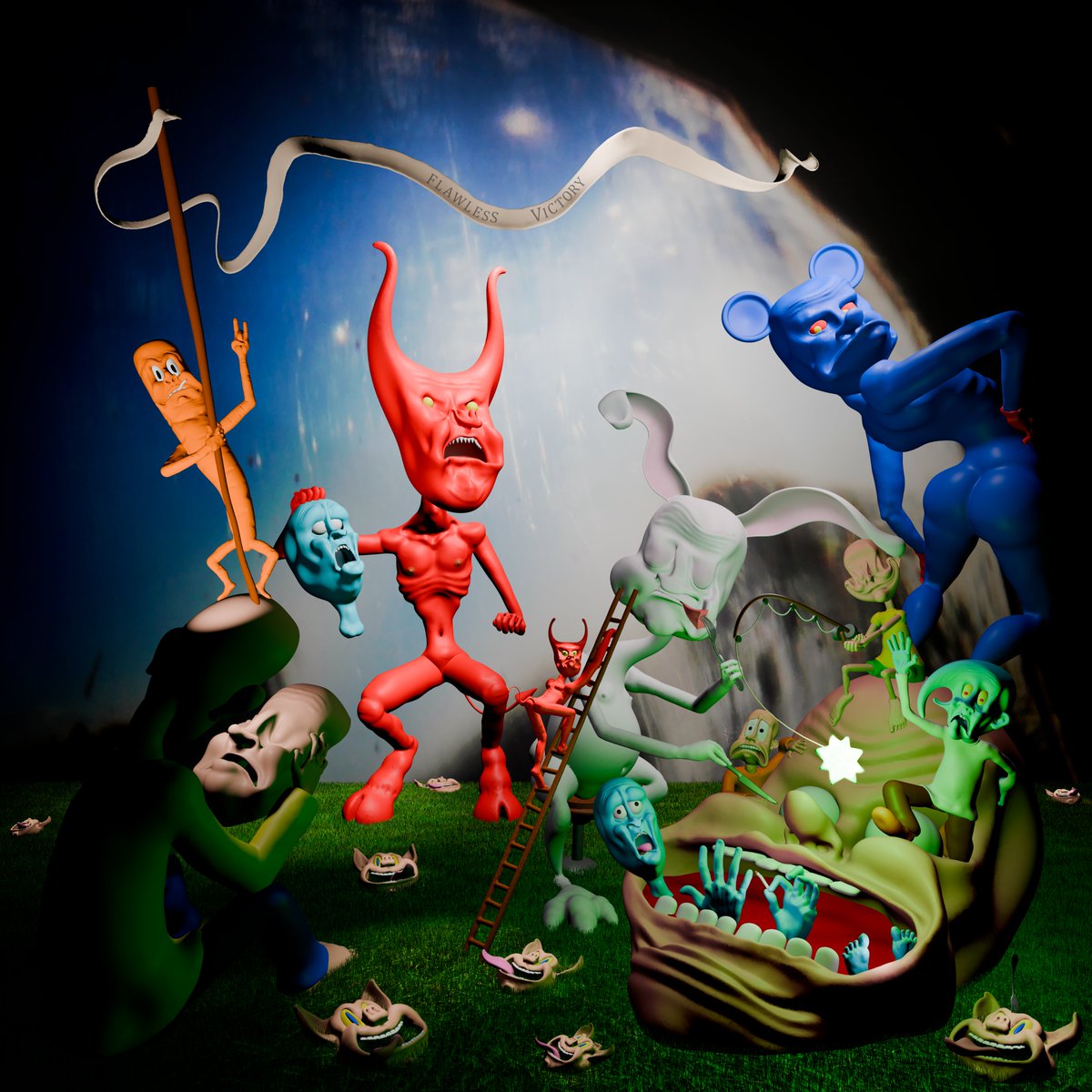 Hi fam, happy Monday to everyone 🧉🇦🇷🏆
We're taking advantage of the mood of the day to share a new batch of artworks from the Onboarding Drop, available on <a href="/zora/">Zora</a>: 

Flawless Victory by <a href="/pazzarellif/">Fernando Pazzarelli</a> 
🔗 zora.co/collect/zora:0…