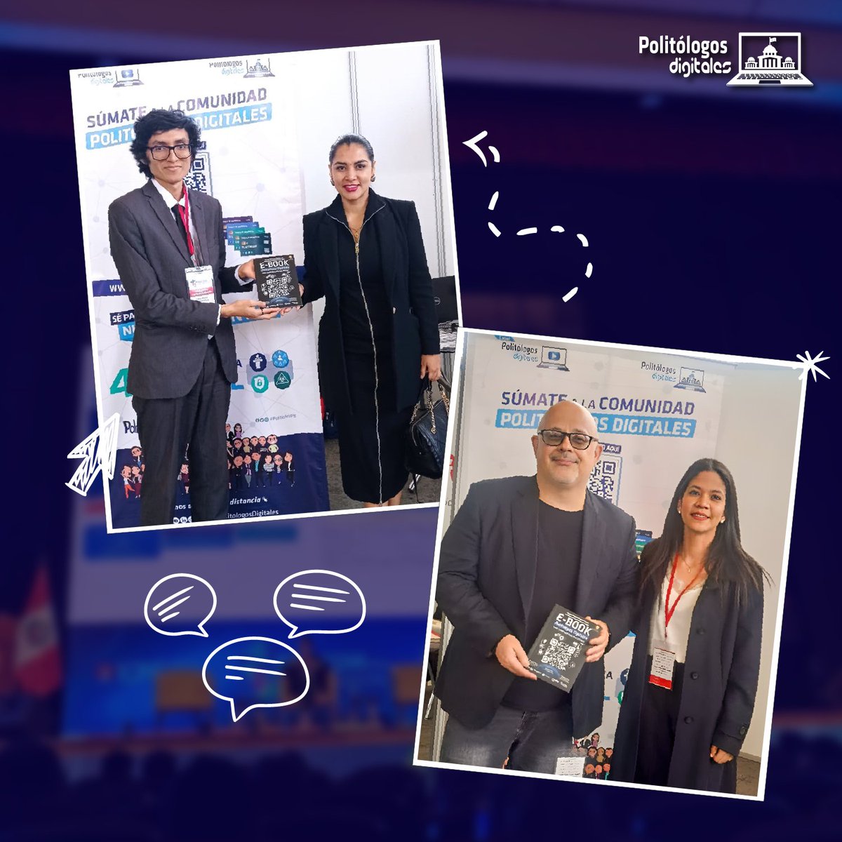 PolitologosD's tweet photo. ¡Presentes en #EDIRCOM2024! 💪
Agradecemos al @InstitutoICPG y al @ciplimaoficial por permitir a nuestro equipo gestionar la cobertura presencial y digital de #EDIRCOM- Cumbre de Comunicación Política, Empresarial y Gubernamental del Perú. 🇵🇪 https://t.co/8XAttZbR6E