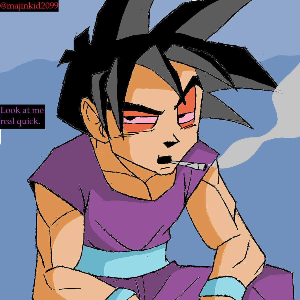 Gohan and Dende right after the Cell games