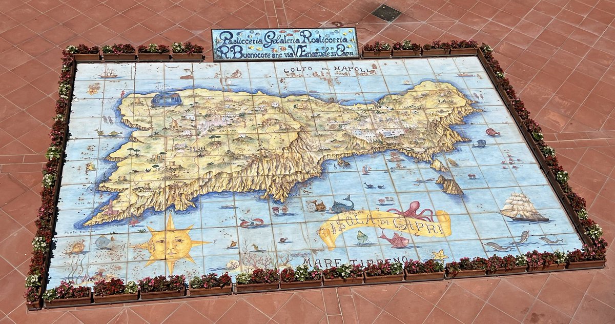 Beautiful map on Capri @MapsintheWild