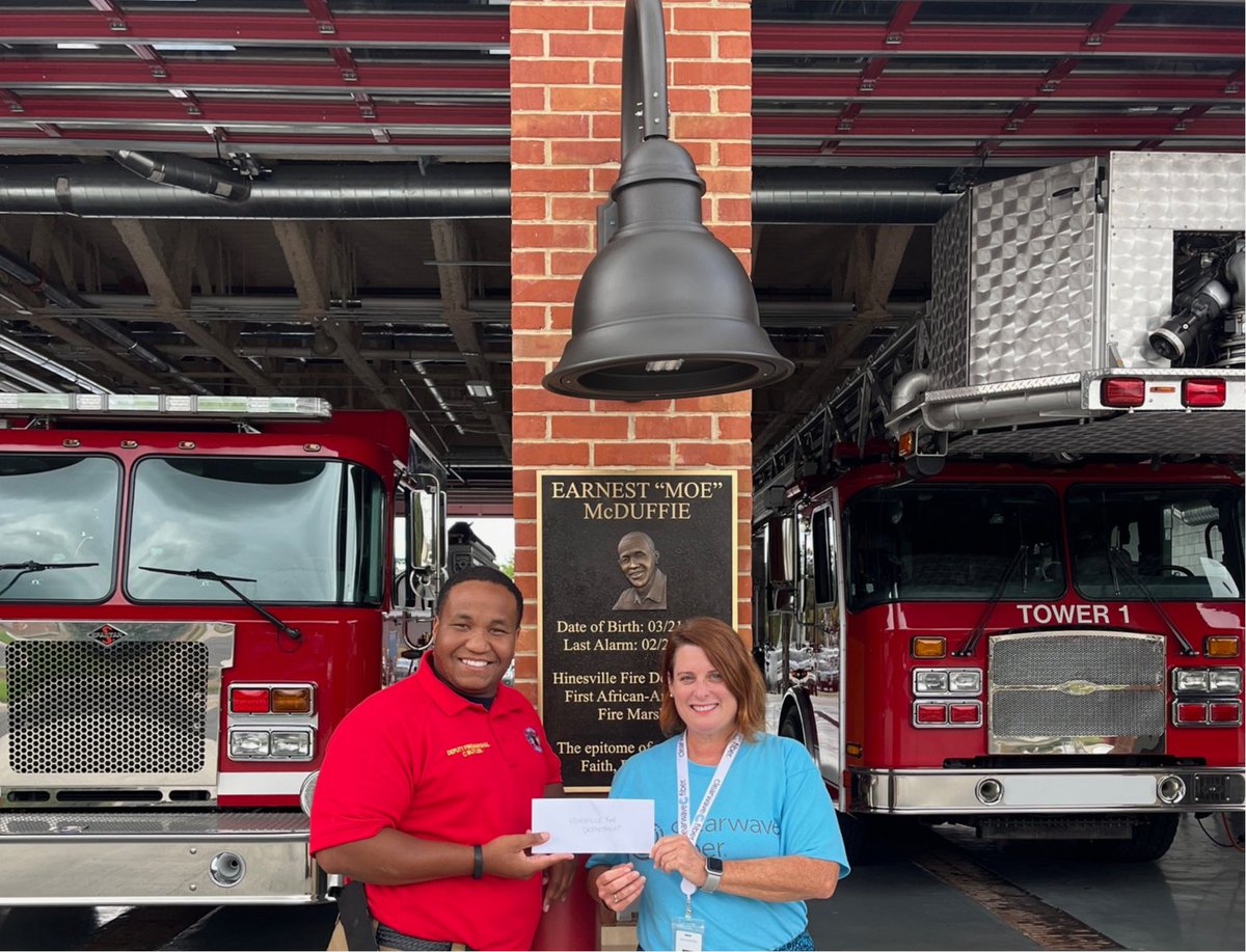 Clearwave Fiber is proud to donate to the Moe McDuffie Scholarship Fund, established by the Hinesville Fire Department. <a href="/Clearwave/">Jeremy Stephens</a> Fiber