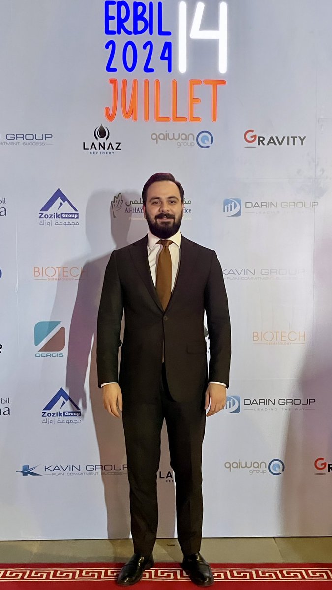 Muhammed_Agha's tweet photo. 🇫🇷 Happy #BastilleDay to France 🇫🇷

Honored to attend the French National Day celebration in Erbil on July 14, 2024. Grateful to Mr. @YannBraem, Consul General of France in Erbil, for the gracious invitation. Celebrating with the French community and guests was memorable. https://t.co/7NMjhcgq5a