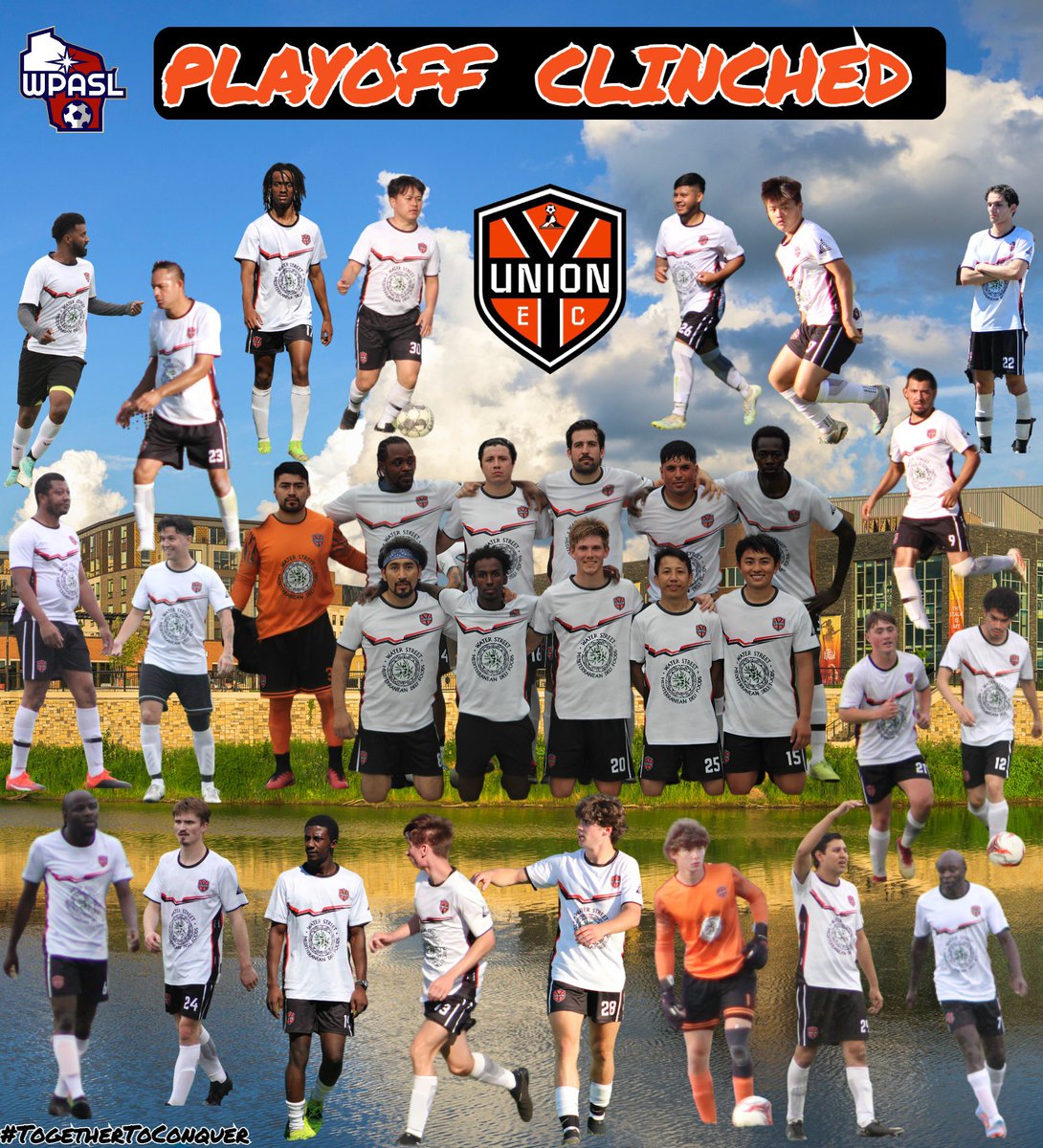 UnionECFC's tweet image. Playoff berth clinched! Was not easy to get out of the East division, but we did it…Finishing #2 seed. 

Congrats to all our players &amp;amp; the management for making to the post season. Focus is now shifted to the WPASL semi-final vs. Cyclones this Sunday.

#TogetherToConquer