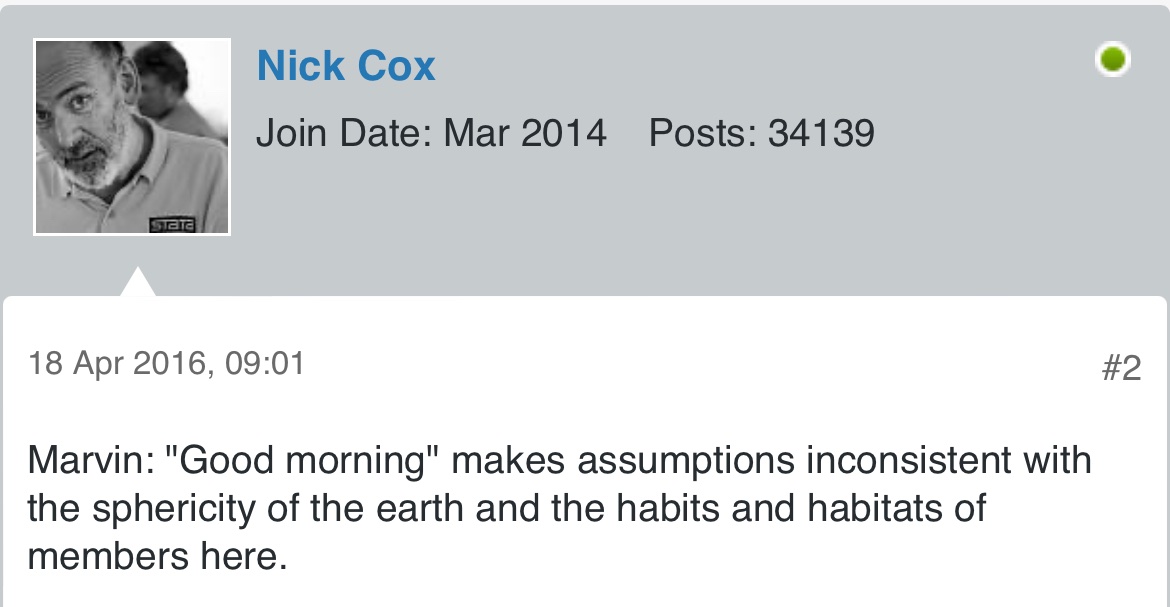 you: good morning
me: