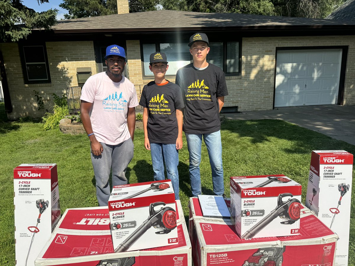 Family, Please help me in congratulating Jonas  &amp; Silas  of Alliance ,NE on completing our 50 yard challenge by mowing 50 FREE lawns for the elderly, disabled,single parents &amp; veterans in their  city .