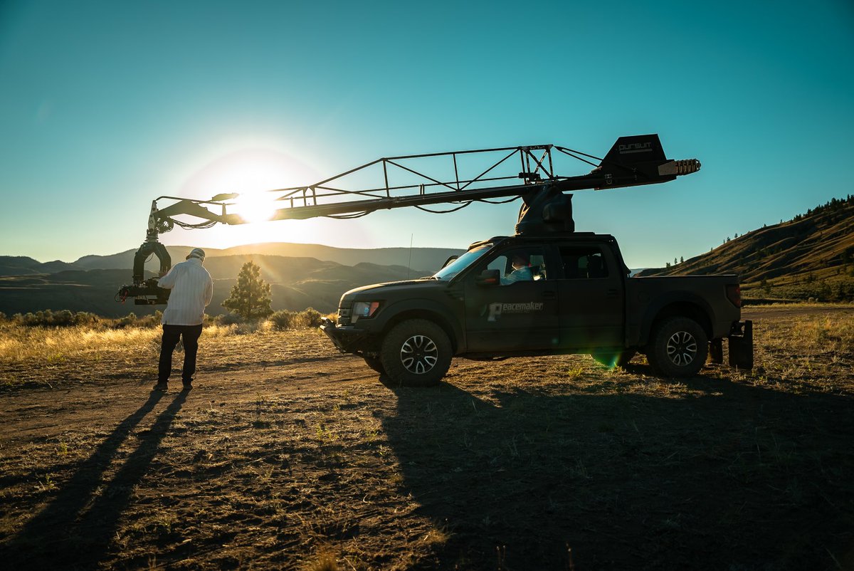 cinemcgregor's tweet photo. Golden hour 🎥✨ balancing the gimbal after a quick lens change. 
Thanks for the bts pic @Kriszt1an_kadar https://t.co/UrT1Xpmbpi