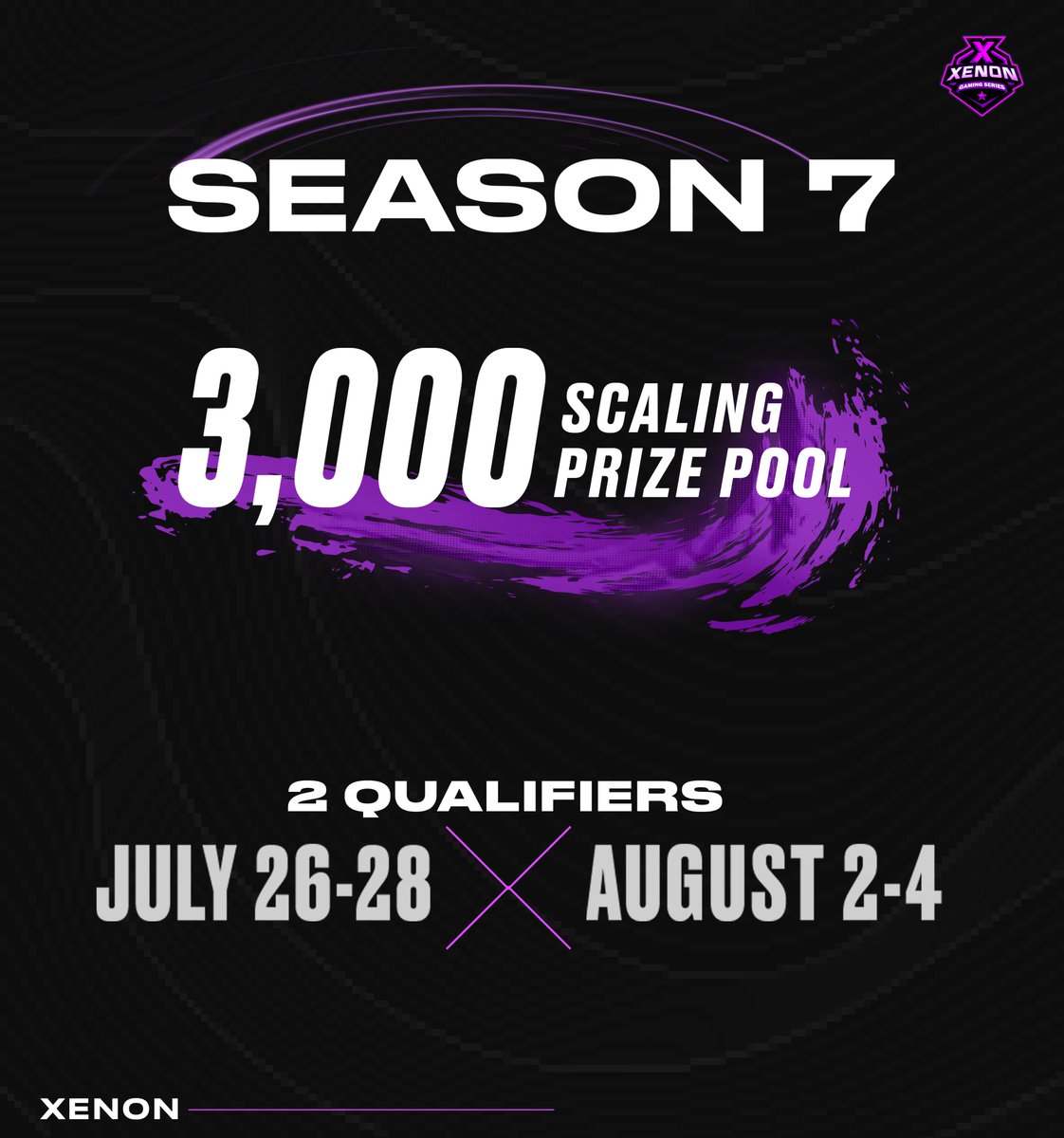 🟣XGS SEASON 7 IS HERE📽️

We are coming back from our Elemental summer break!

Registration and more info below⬇️⬇️