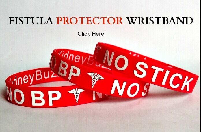 KidneyBuzz's tweet photo. These wristbands inform EMTs not to use blood pressure cuffs or needles on fistula arms #Dialysis https://t.co/5Z0yecvKEI https://t.co/nwP2k4nxW0