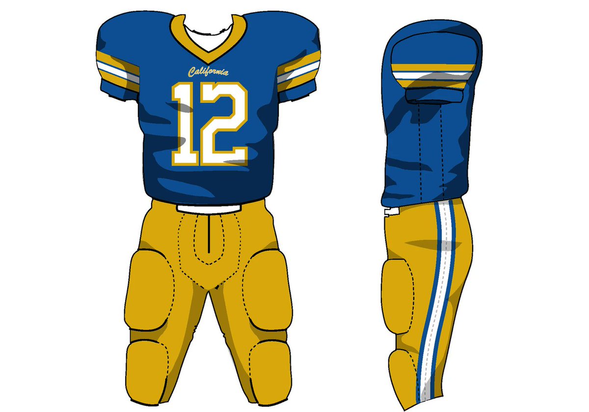 I can't help but notice that <a href="/CalFootball/">Cal Football</a> and <a href="/Nike/">Nike</a>'s new look for the Bears looks a whole heck of a lot like a uni concept I designed back in *checks file date* oh, 2009. Common sense is common sense. This is what #Cal should have looked like all along. ryangorcey.com/graphic-design…