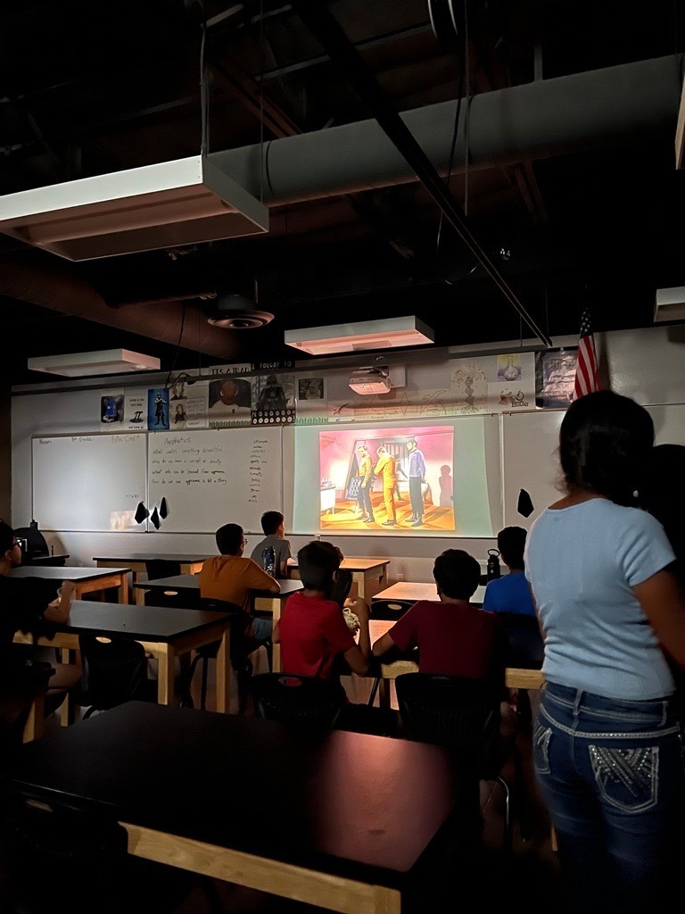 BASISChandler's tweet photo. 🌞Week 6 of Summer Sessions 🌞 "Philosophy through Science Fiction" with Mr. Cole!
.
.
.
#basischarterschools #charterschool #charterschools #arizonaschools #STEMschool #summerclasses https://t.co/64EZKwACDS