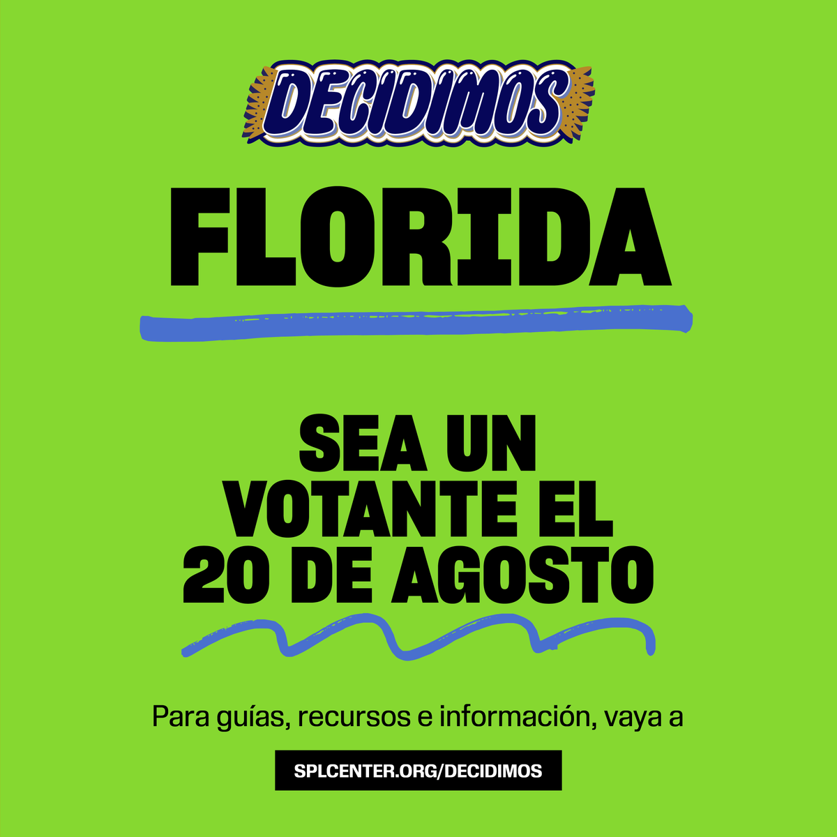 splcentro's tweet image. ¡Hola, Florida! Las elecciones primarias están a la vuelta de la esquina. ¡Asegúrense de hacer oír sus voces! #Decidimos bit.ly/44qtDQR