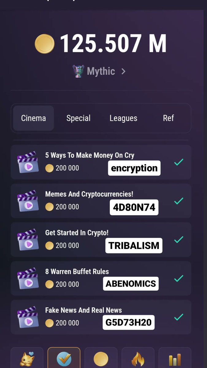 Kriptoakd_tr's tweet photo. Postun postuna güncelleme geçiyorum tapswapın hızına yetişemiyorum son gelen iki şifreyi de ekliyor ve tüm şifreler eksiksiz girilmiş oluyor  airdrop geliyor ona göre pixelverse gibi son güne bırakmayın herşeyi pixelde ekran görüntüsü bile alınmış olabilir bunda da öyle olmasın.

BİR MÜJDE DAHA TAPSWAP AİRDROP GELİYOR YOUTUBE TÜM KODLAR AŞAĞIDA EKSİKLERİ TAMAMLAYIN 👨‍💻
Emeğe saygı bir rt beğeni yorum yapın tüm kazançları zaten gene size dağıtıyorum tek kazancım burda etkileşim 

⭐Gelmiş geçmiş tüm Tapswap YouTube kodları güncellenmiş hali eksik yok.
Video isimlerine tıklayıp bakın hangisi olduğunu bulduktan sonra kopyala yapıştır yapın
Video 1 ➡️ 739002
Video 2 ➡️5
Video 3 ➡️548719
Video 4 ➡️Herhangi bir şifre yok, sadece video izleme görevi var.
Video 5 ➡️030072 (görevi aktifleştir, 15dk sonra girip kodu yaz)
Video 6➡️ 739551 (görevi aktifleştir, 15dk sonra girip kodu yaz)
Video 7➡️ 2614907 (görevi aktifleştir, 15dk sonra girip kodu yaz)
Video 8 ➡️ D57U94 (what the bitcoin is isimli görev)
Video 9➡️ genesis (how earn money görevi)
Video 10 ➡️ 27F53K9 (drops and rises)
Video 11 ➡️ encryption  (5 ways to make money)

Video 12 ➡️ 4D80N74 (Memes and cryptocurrencies)

Video 13 ➡️TRIBALISM (Get started in crypto)

Video 14 ➡️ ABENOMICS (8 Warren Buffet Rules)

Video 15 ➡️ G5D73H20 ( Fake News and Real News )
Video 16 ➡️(Cryptocurrency Worldwide New)
Cevap1 ➡️ 3PM71AK03X
Cevap2 ➡️delisting

Video 17 ➡️ collateral  (Learn 10 New Crypto Terms)

Video 18 ➡️ L6SE704V81 (Top 10 Crypto Billionaries)

Video 19 ➡️ fibonacci (How Cryptocurrency Works)

Video 20 ➡️F35K90V3

Video 21 ➡️ liveness

Video 22➡️ 5J6OL847G7
Ethereum ETFs isimli video

Video 23➡️RANSOMWARE
The most dangerous crypto scams isimli video
Video 24➡️ 4K7U6E10G7
Can you earn 1 bitcoin per day... : 

Video 25➡️tardigrade
What are NFTs and why they cost millions? 

Video 26➡️ 4K7U6E10G7
Can you earn 1 bitcoin per day isimli video

Video 27➡️tardigrade
What are NFTs and why they cost millions?

Video 28➡️F9L34V5A
Tapswap AMA internal: Launch Dates, Token Conversion

Video 29➡️unbanked
How Elon Musk impact on Crypto

Video 30➡️D5784VHPC377
Financial Face-Off: Bitcoin Custody

Video 31➡️infinite
7 AI Tools That WILL Make You RICH

Katılmak isteyenler için link bırakıyorum 
🔗https://t.co/evgKm4GQLO… 

#Tapswapcode #tapswaplivestream #dailycipher #dailycombo #pixelverse #Airdrop #SONDAKİA