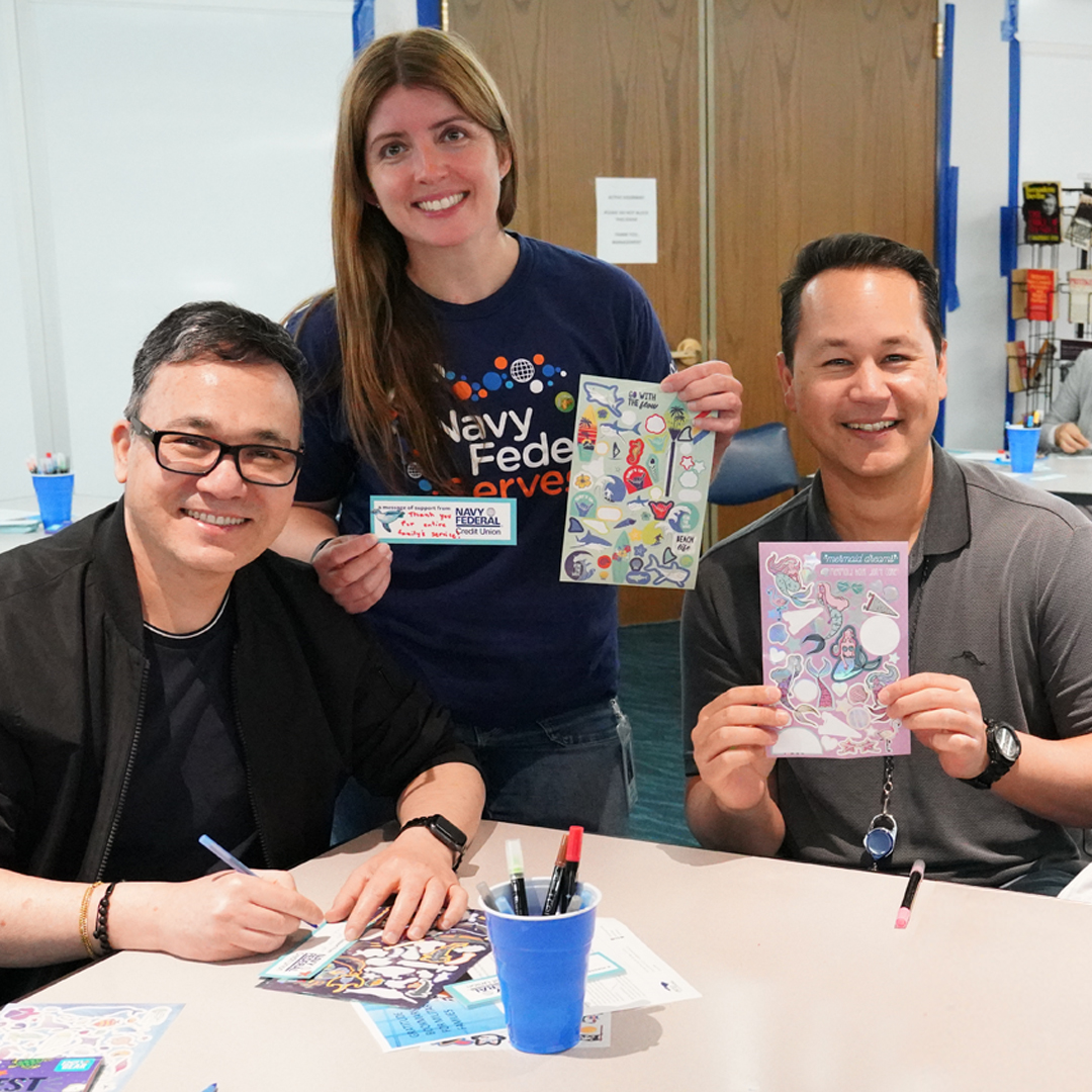 NavyFederal's tweet photo. We’ve joined forces with @UTR4Military to host a virtual back-to-school book drive! We love to see military kids make the grade. Your first assignment: donate now until Aug. 10 to help us buy books for the little scholars - https://t.co/BDiDdzGPIh. #NavyFederalServes https://t.co/N0XjGHDOw0