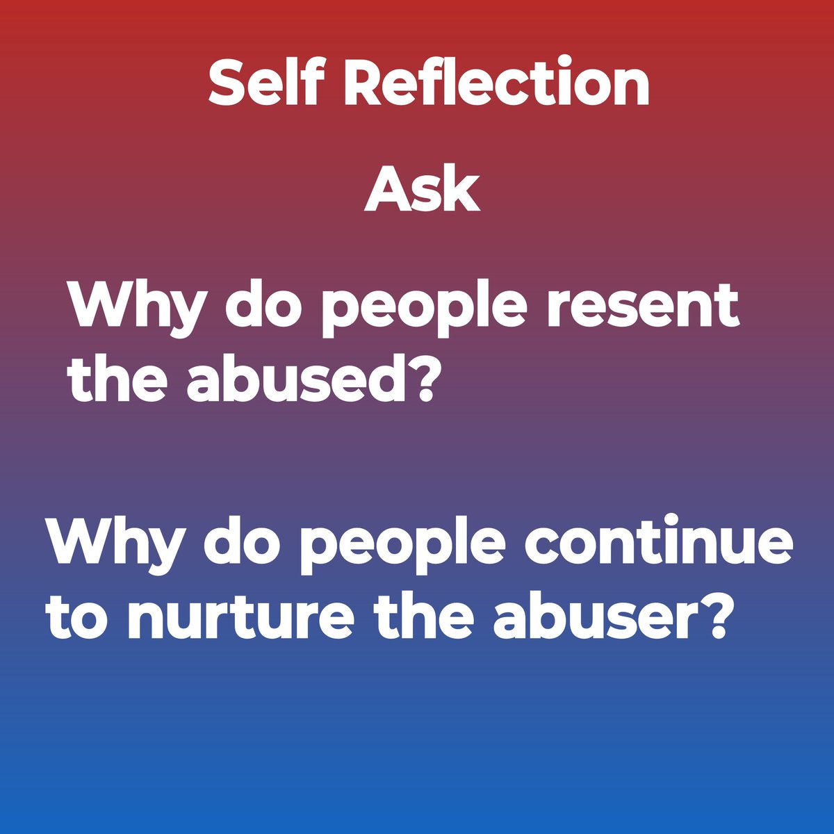 healing_shanta's tweet photo. #donotstandabuse #whydowesupportthem #whydoweendure #selfreflection #standbythevulnerable https://t.co/QApSAdR2K4