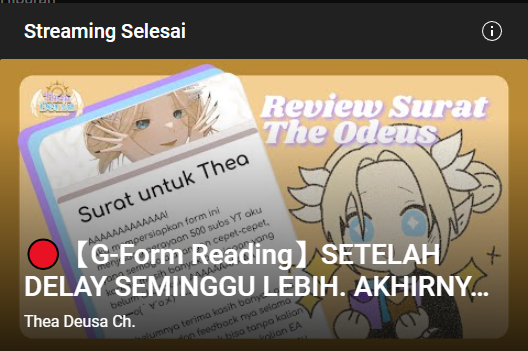 Thea_Deusa's tweet photo. Setelah ke delay berhari-hari akhirnya kesampean juga buat bacain G-Formmmm omg!!! Seru banget gaes pesan-pesan dari kalian. Makasih banyaaakk sekali lagi aaaa. Selamat beristirahat semuanya!
https://t.co/J0JSNtJSjg
#deuStream #Vtuber #vtuberID #VTuberUprising https://t.co/DjpXrU1rkR