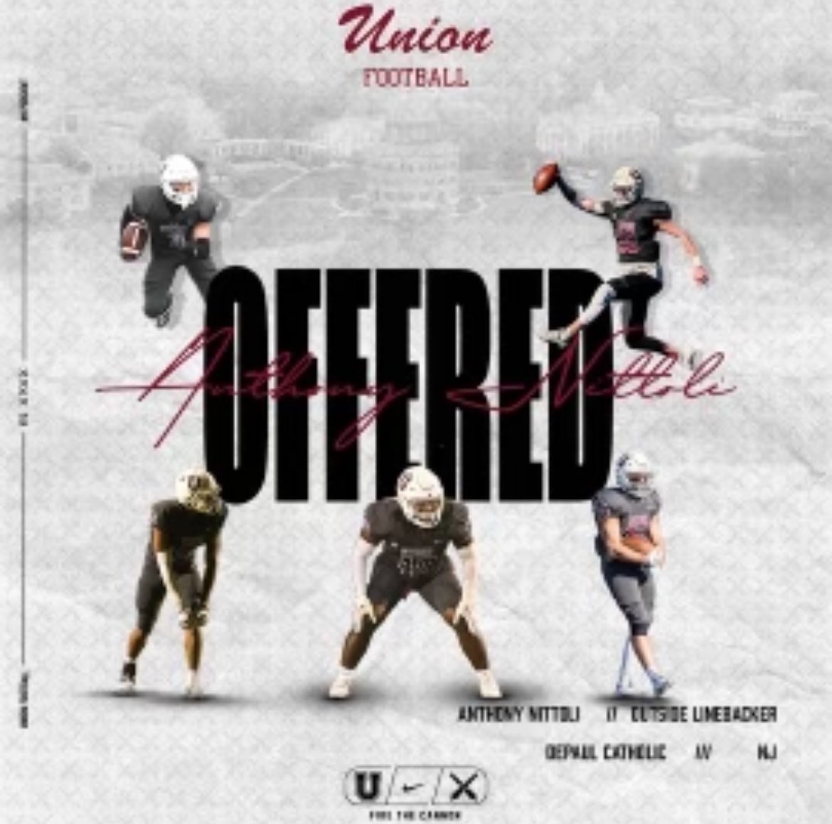 Anthony Nittoli (@anthony_nittoli) on Twitter photo After a great conversation with <a href="/CoachATrotta/">Anthony Trotta</a> I am blessed for the opportunity to play college football <a href="/UnionCollegeFB/">Union College Football</a> After a great conversation with <a href="/CoachATrotta/">Anthony Trotta</a> I am blessed for the opportunity to play college football <a href="/UnionCollegeFB/">Union College Football</a>