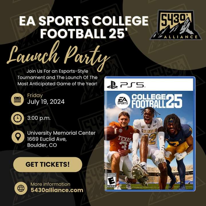 MadTitan303's tweet photo. Now this is how you launch a game 🎮 catch me at @CUBuffsFootball for the fan vs players tournament! 19th and the 20th #TitanIsBack🦹🏾♂️
#UpTheSkoo🦬#WhyNotUs 💎#WeBelieve 💎#MakeHistory 🦬#WeComing 💎#iAintHardToFind 💎#iBelieve 🦬
@EASPORTSCollege @TravisHunterJr https://t.co/joaboXqwer