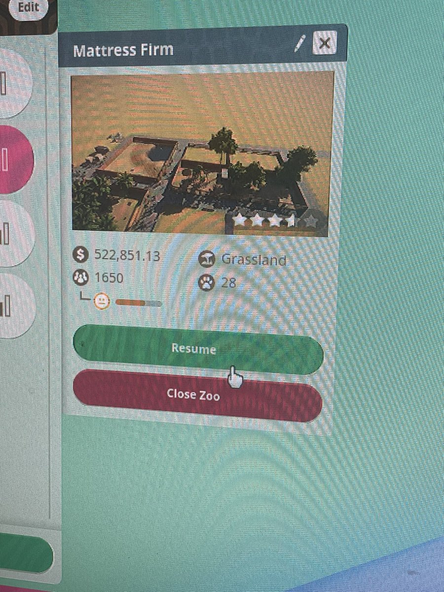 WildRageGames's tweet photo. I named my breeder zoo in #planetzoo mattress firm because its a front for my franchise to make a bunch of conservation credits… https://t.co/14DaQfmP0u