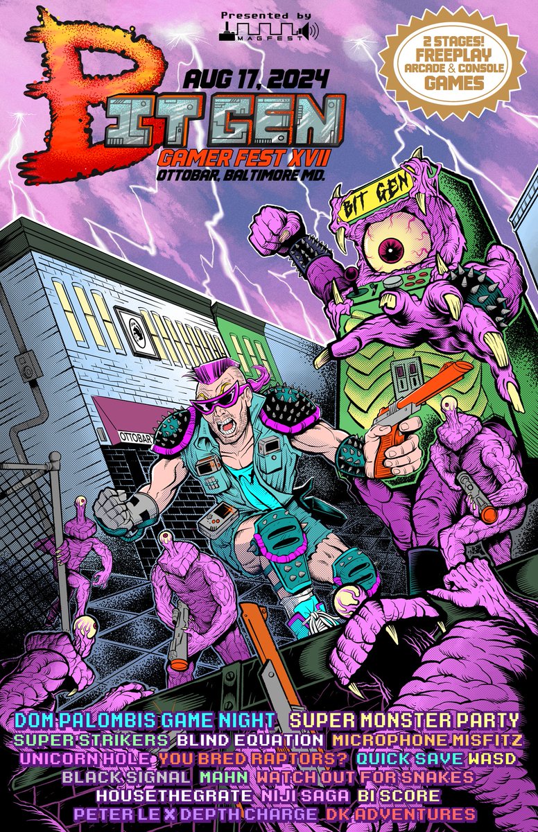 BitGenGamerfest's tweet image. Bit Gen Gamer Fest is August 17th, 2024 at @ottobuddy! Get your tickets now!  

bit.ly/465Qnqc