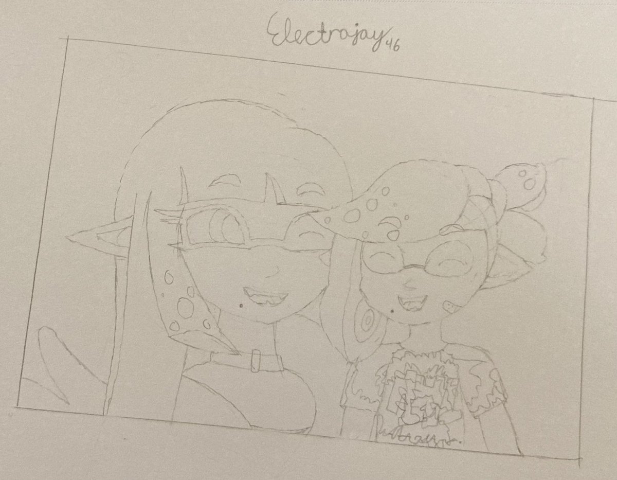 7th Art Fight attack on <a href="/laviipawz/">Yelooo✨</a> !!

This time I ended up doing 2 characters, Gabri and her son Zephyr in a kind of frame as well!

I had a ton of fun doing this! I hope you like it!!

And here’s the pencil + paper drawing that I did first too!!
#ArtFight2024